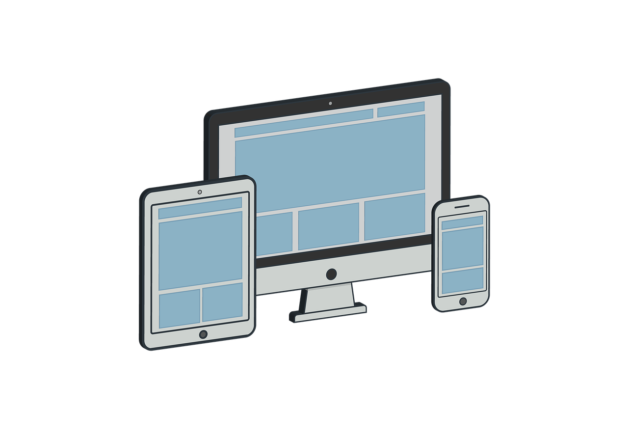 Web development illustration
